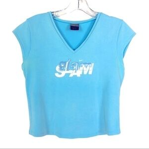 Nike Glam Slam crop v-neck tee